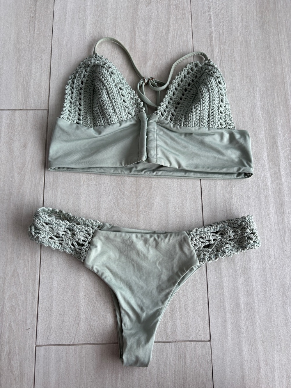 Frankie’s Bikini Sage Crochet Bikini